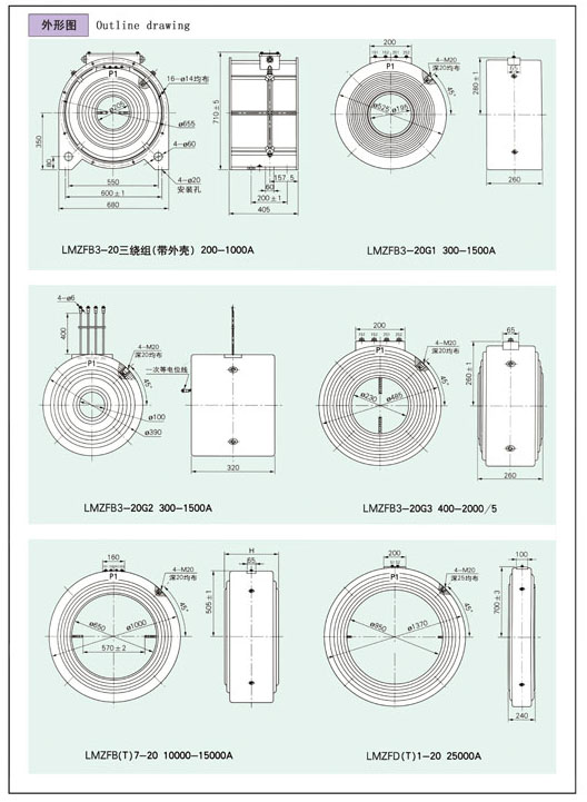 15-24kV封閉母線式電流互感器